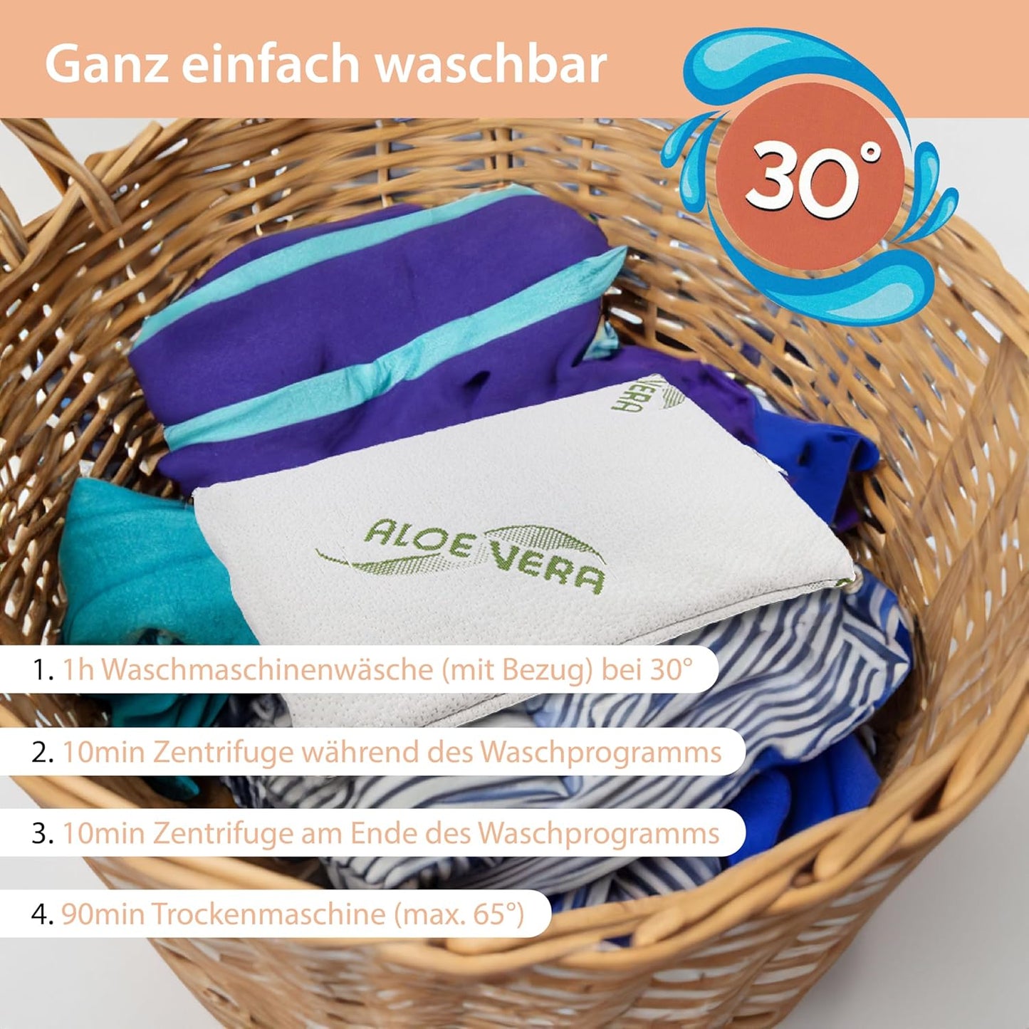 Orthopädisches Babykissen Neu waschbar