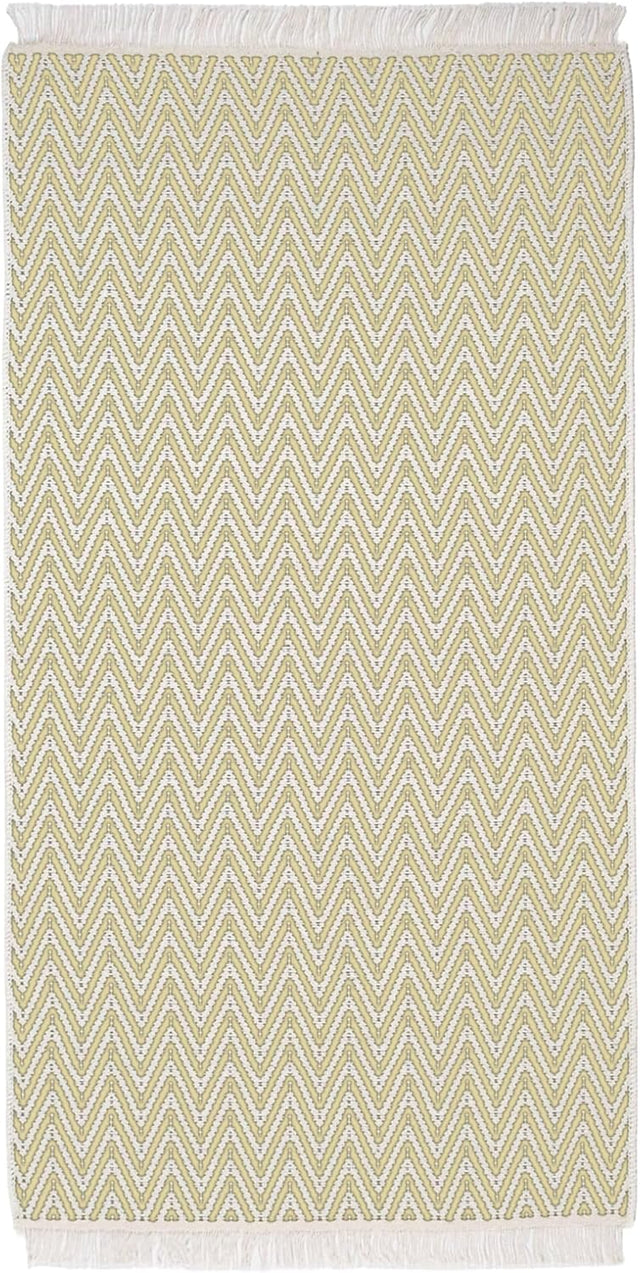 Kilim Teppich gelb 80cm x 150cm