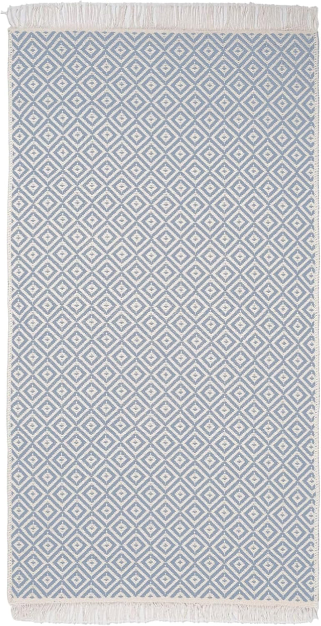 Kilim Teppich grau 80cm x 150cm