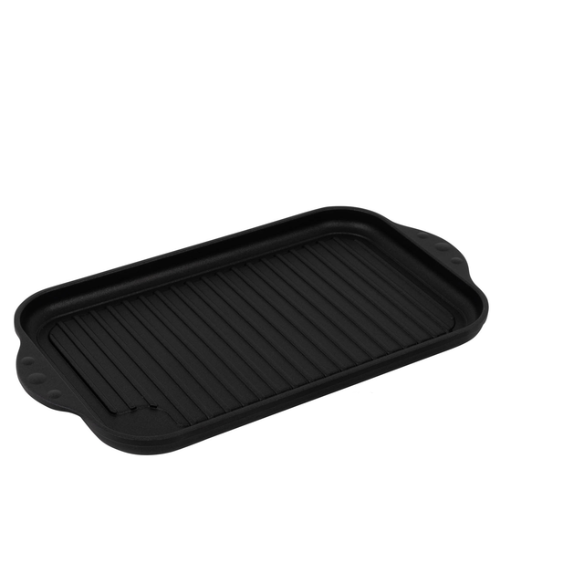 ANGEBOT !!! Grillplatte vollgerippt inkl. 4 Ersatz-Silikonfüsschen