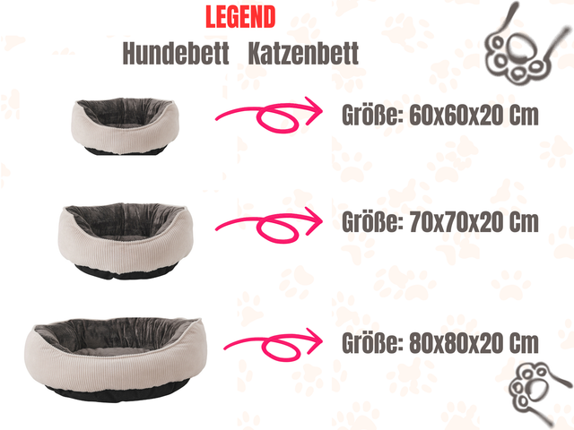 Hundebett und Katzenbett