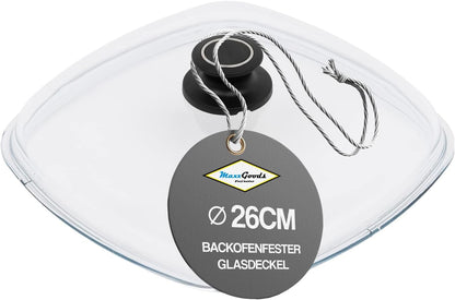 Vollglasdeckel eckig Hitzebeständig 260°C