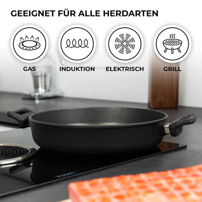 Angebot Eurolux by MaxxGoods Bratentopf eckig 28x28cm Höhe 10cm für alle Herdarten