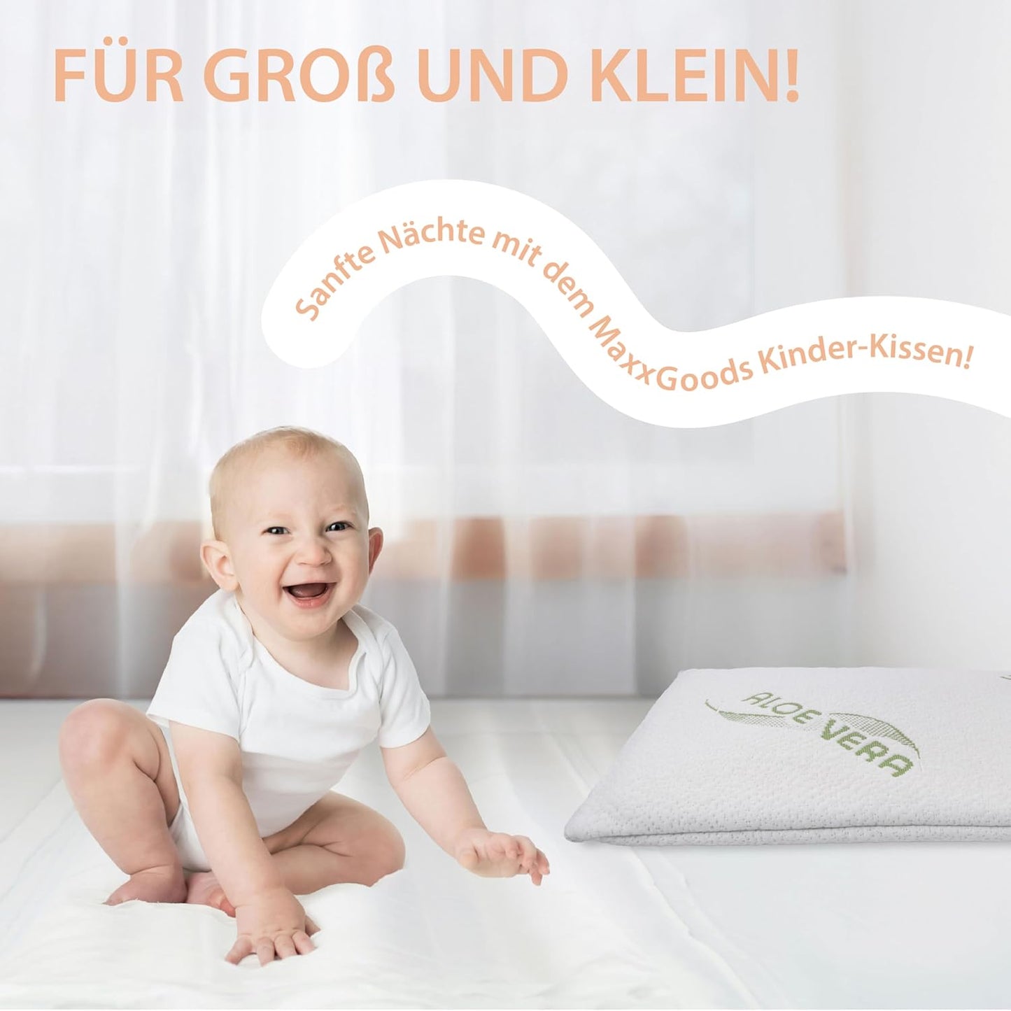 Orthopädisches Babykissen Neu waschbar