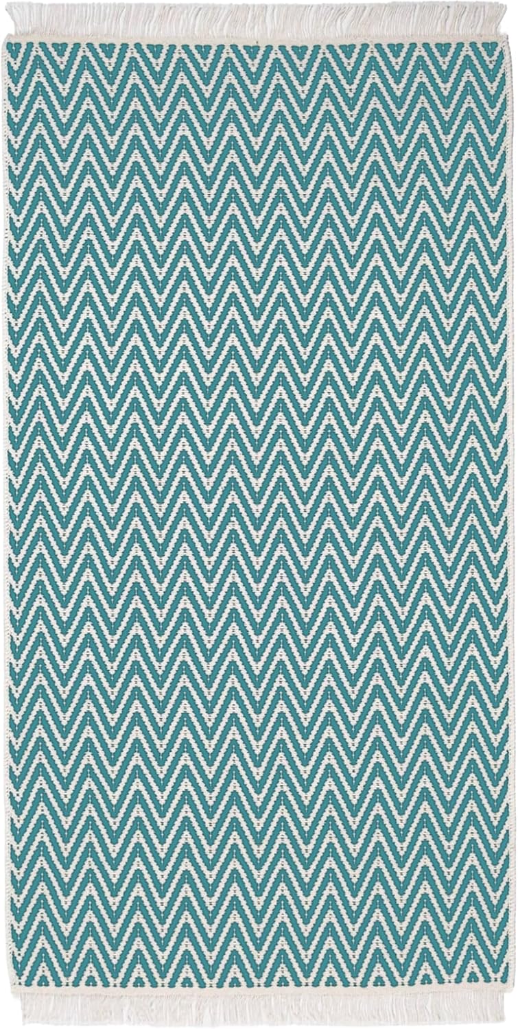 Kilim Teppich grün 80cm x 150cm