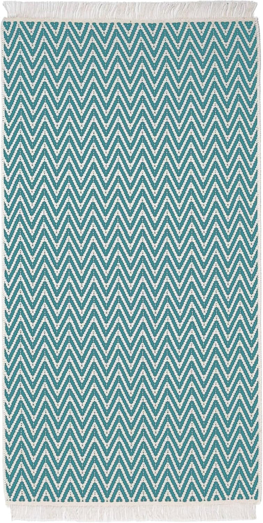 Kilim Teppich grün 80cm x 150cm