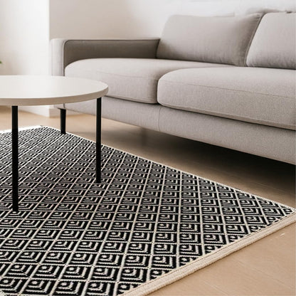 Kilim Teppich grau 80cm x 150cm