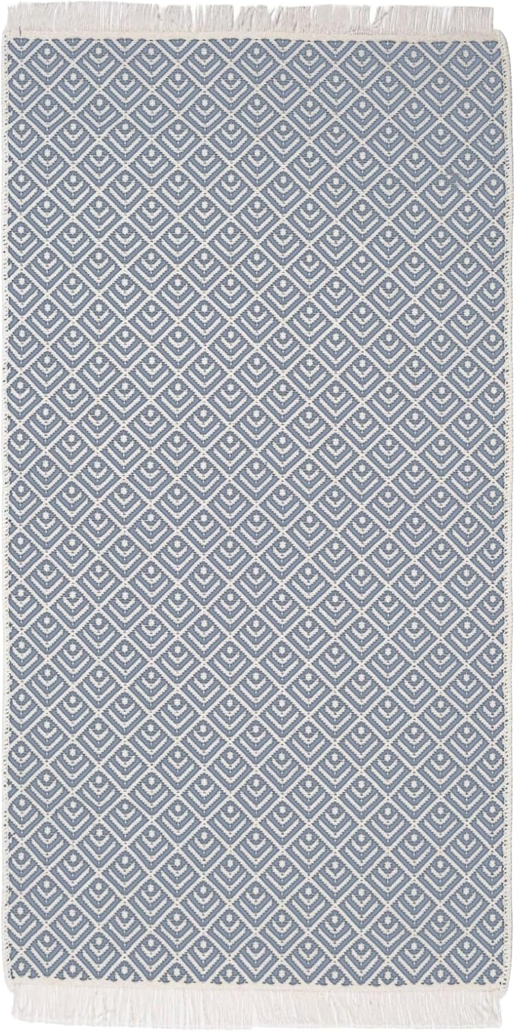 Kilim Teppich grau 80cm x 150cm