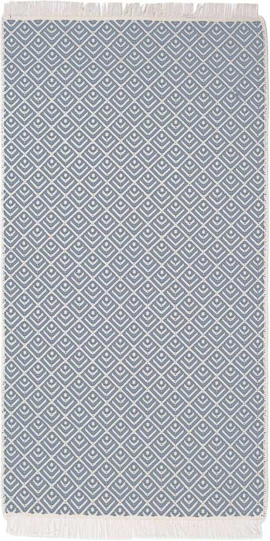 Kilim Teppich grau 80cm x 150cm