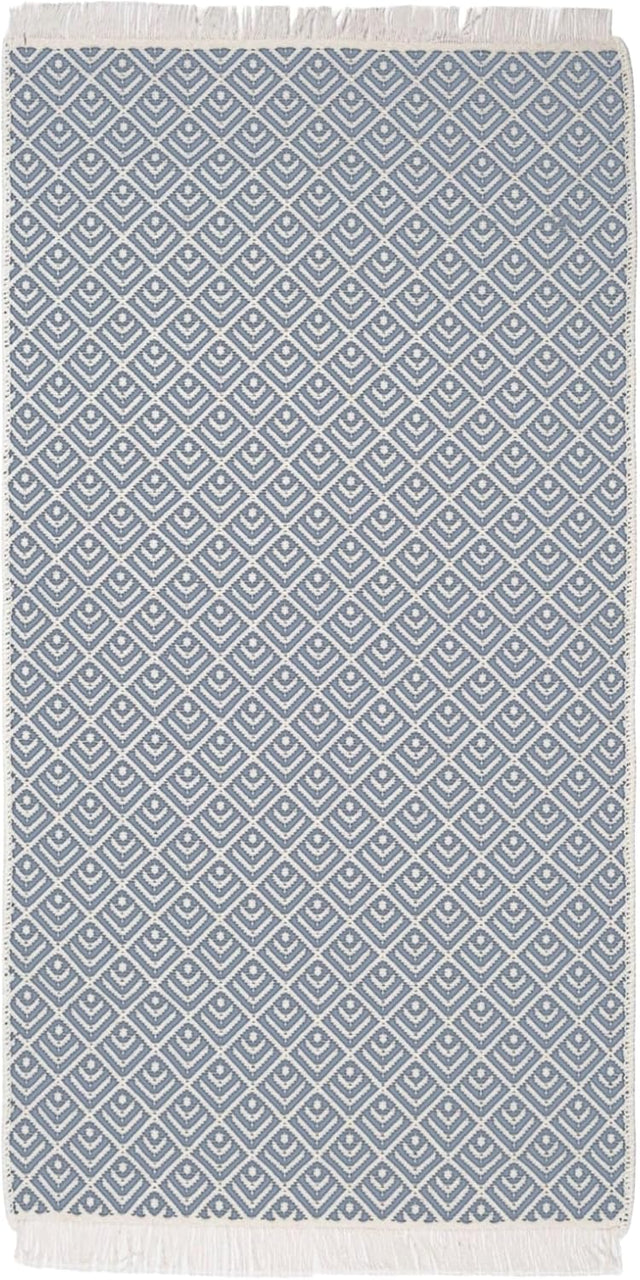 Kilim Teppich grau 80cm x 150cm