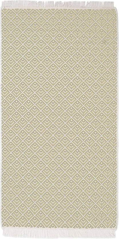 Kilim Teppich gelb 80cm x 150cm