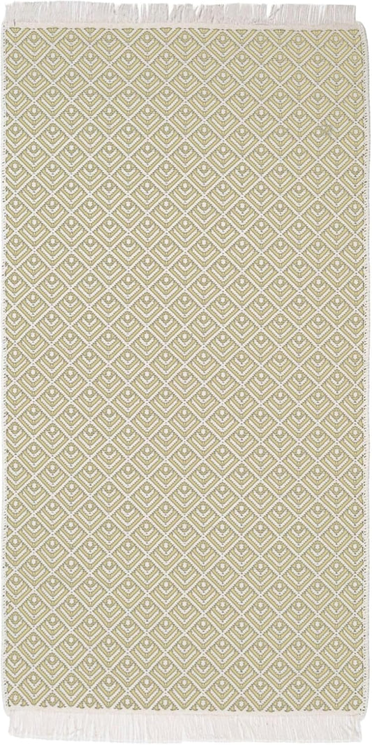 Kilim Teppich gelb 80cm x 150cm