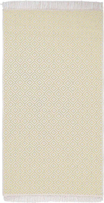 Kilim Teppich gelb 80cm x 150cm