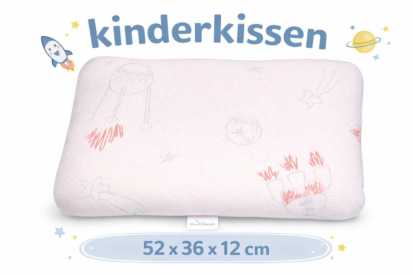 Kinderkissen 52 x 36 x 12cm
