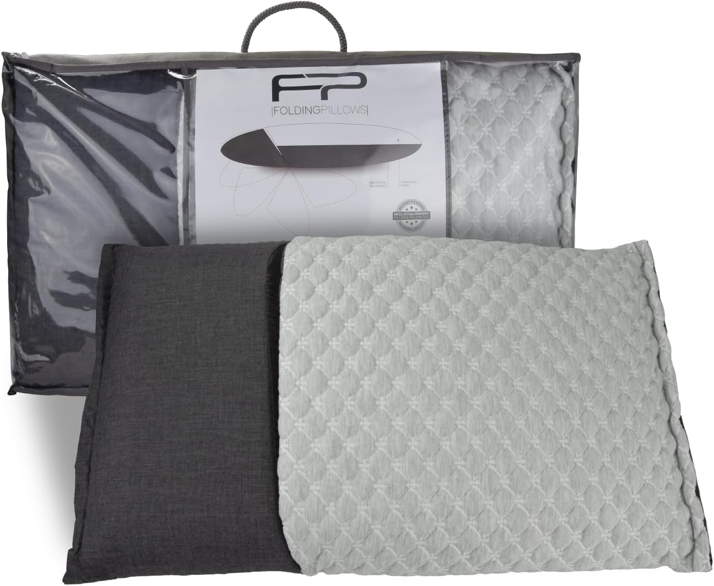 MaxxGoods Multifunktion Klappkissen, aus Polyurethan Schaumstoff & 100% Baumwollbezug, Stuhlkissen, Kissen für Sitzposition, Liegepositionen für Schlafzimmer, Wohnzimmer und Büro (73 x 43 x 13,8 cm)