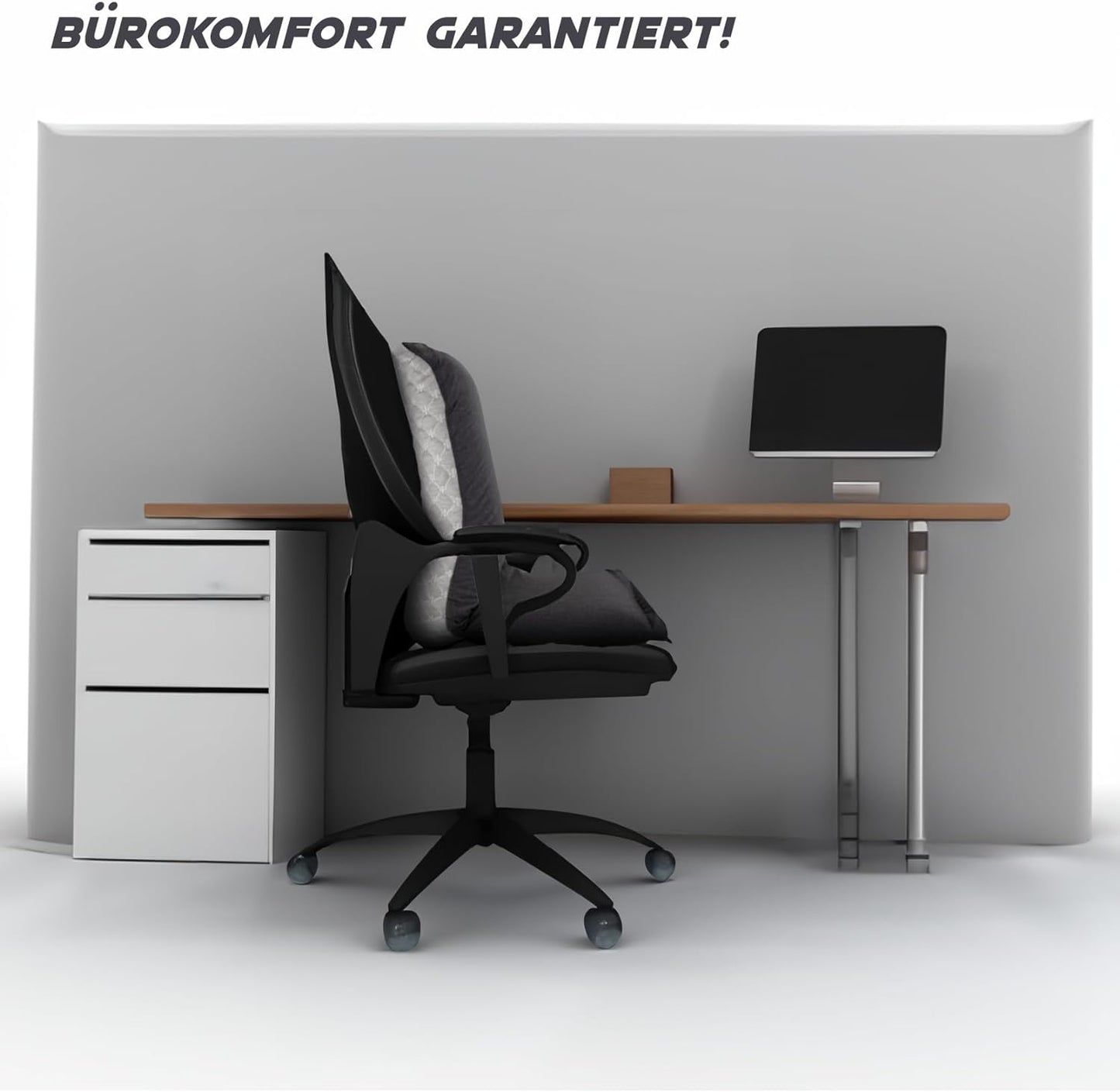 MaxxGoods Multifunktion Klappkissen, aus Polyurethan Schaumstoff & 100% Baumwollbezug, Stuhlkissen, Kissen für Sitzposition, Liegepositionen für Schlafzimmer, Wohnzimmer und Büro (73 x 43 x 13,8 cm)