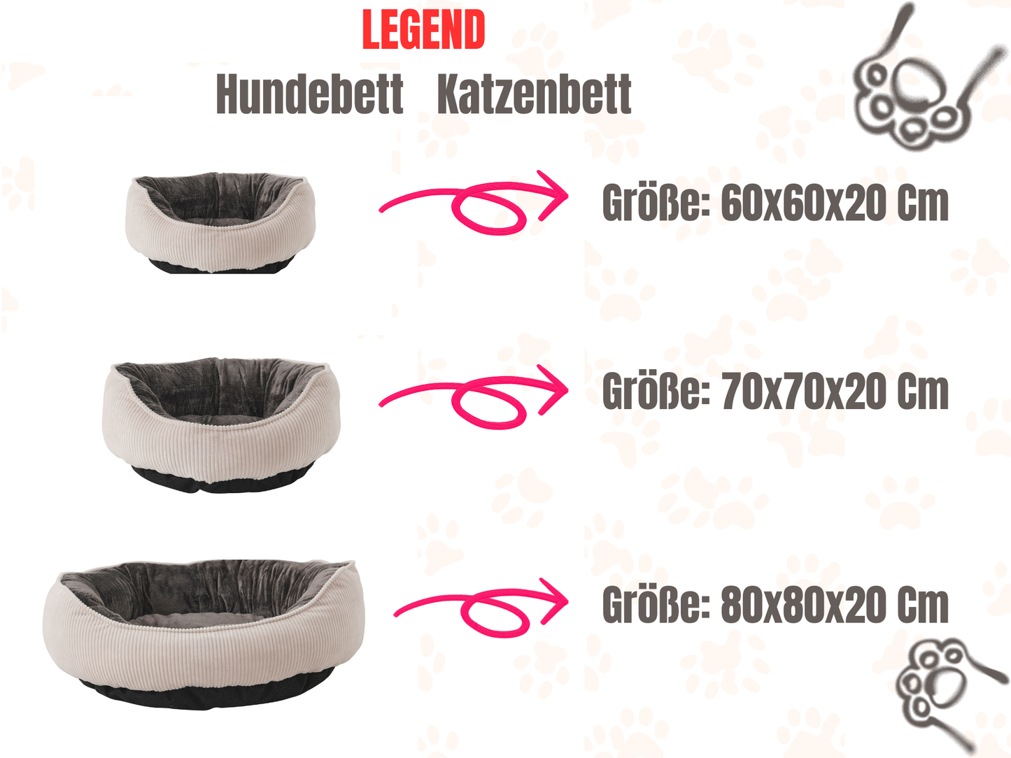Hundebett und Katzenbett "Legend"