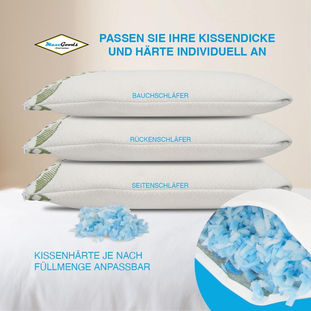 Reisekissen aus Stick Gel-Schaum 24x40x12cm waschbar