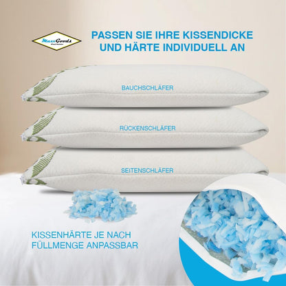 Reisekissen aus Stick Gel-Schaum 24x40x12cm waschbar