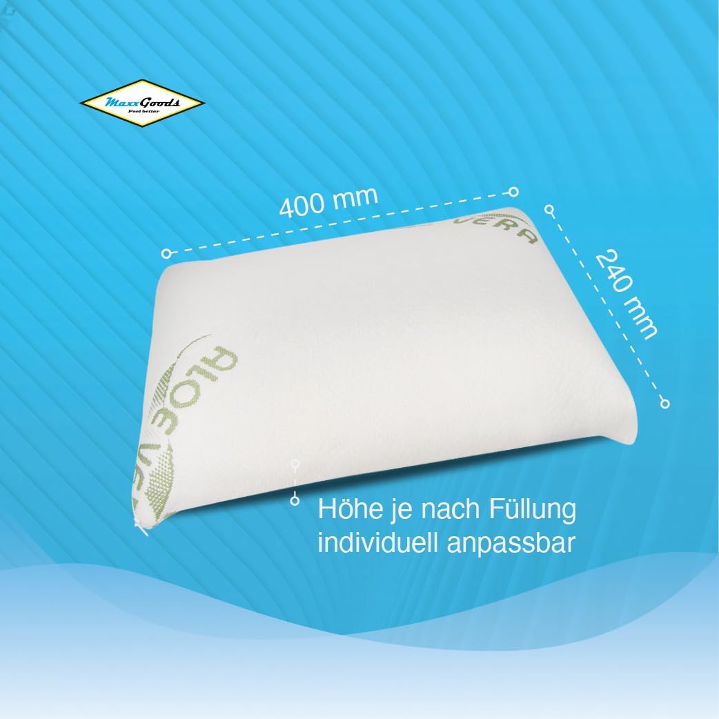 Reisekissen aus Stick Gel-Schaum 24x40x12cm waschbar