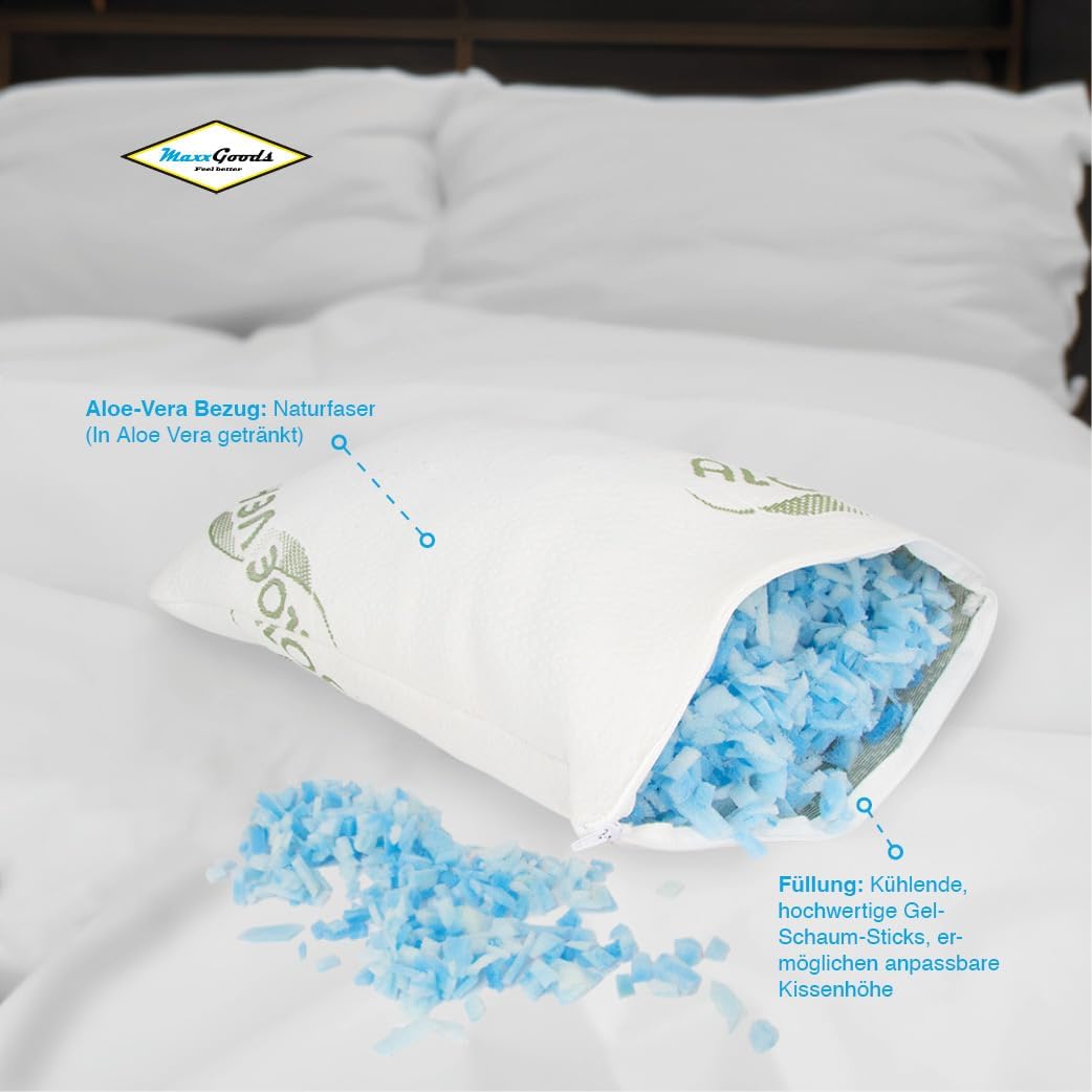 Reisekissen aus Stick Gel-Schaum 24x40x12cm waschbar