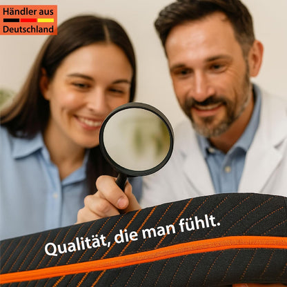 Klappmatratze 3-teilige Faltmatratze 90x190x10 cm - Faltbare Gästematratze mit Komfort-Schaumstoff, klappbar & platzsparend Matratze - waschbarer Bezug - Reisebett für Erwachsene & Kinder