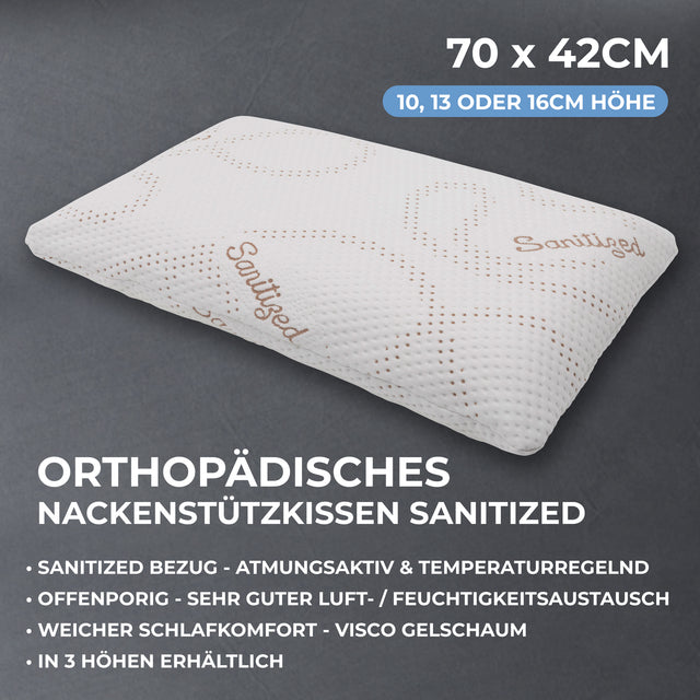 Orthopädisches Nackenstützkissen Sanitized