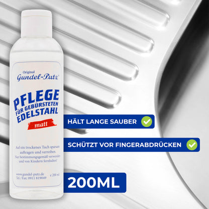 Gundel-Putz Pflege für gebürsteten Edelstahl