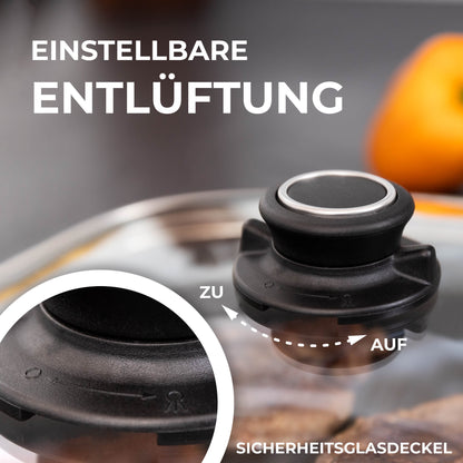 Alu-Guss Kasserolle für alle Herdarten