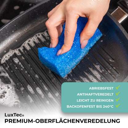 ANGEBOT !!! Grillplatte mit Seitengriffe und Silikonfüsschen